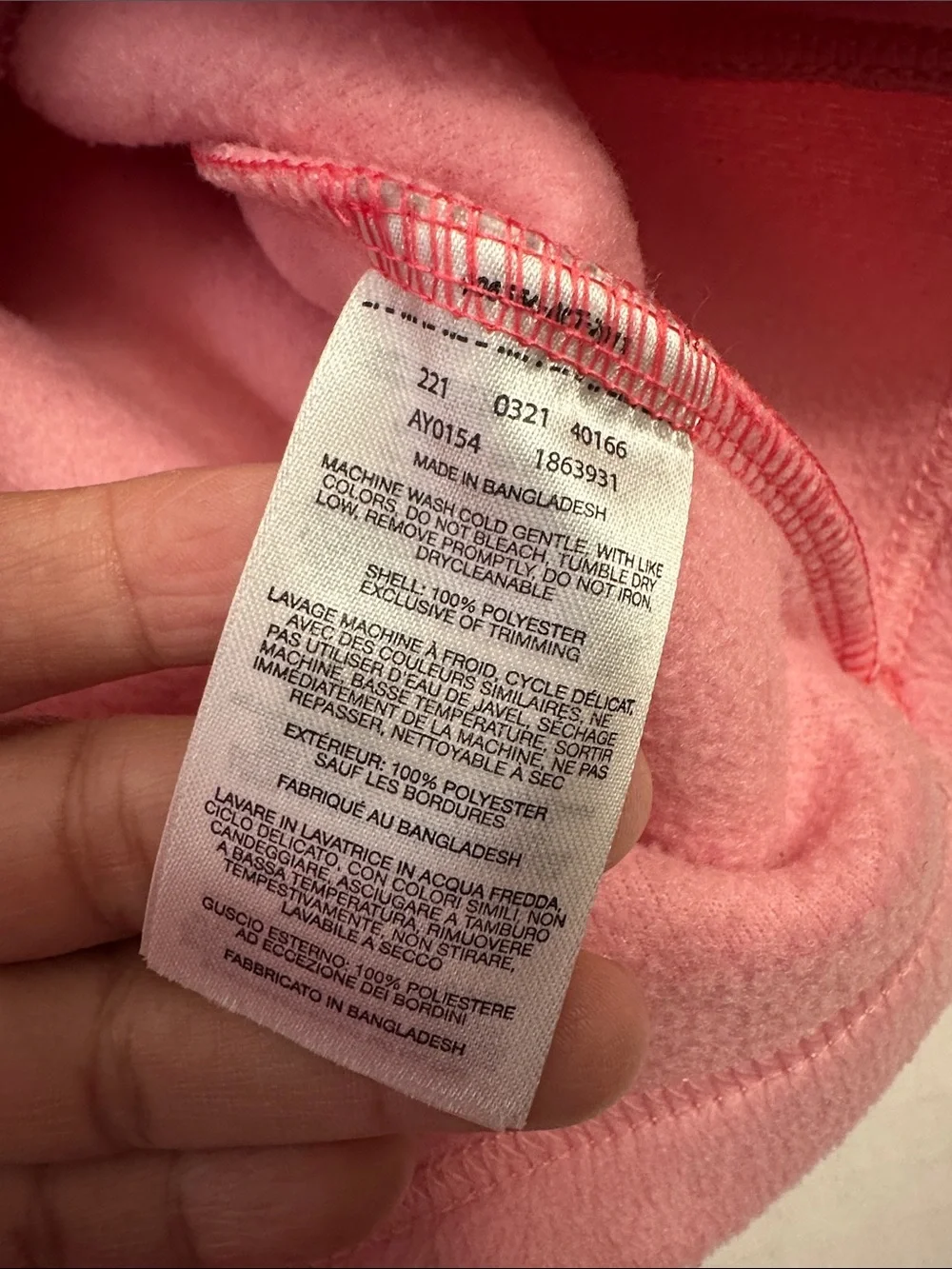 Columbia Fleece Sweater Jacket Pullover Pink Two Tone Youth Girls Size 8 Small